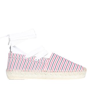 Thom Browne Seersucker Cotton Espadrilles - Pink