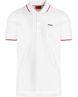 BOSS 'Dinoso222' Polo Shirt - White