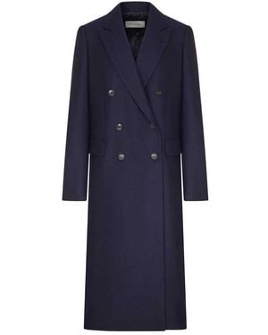 Dries Van Noten Zweireihiger Mantel - Blau
