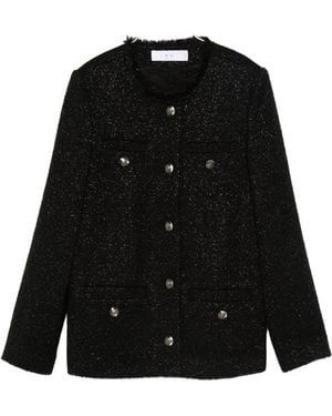 IRO Tineli Cotton Blend Jacket - Black