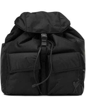 Ami Paris Marcel Casual Backpack - Black