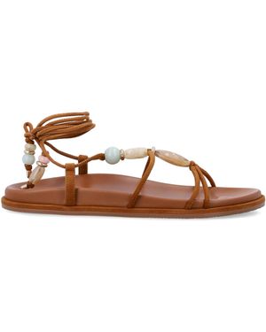 Stuart Weitzman Flache Schuhe Braun