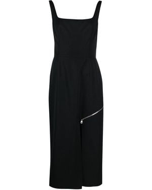 McQueen Sophisticated Convertible Panel Sheath Dress - Black