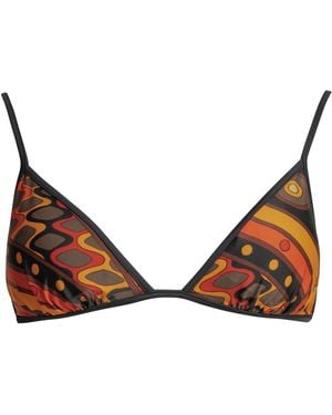 PUCCI Vivara Polyamide Elastane Polyamide Elastane Bikini Top - Brown