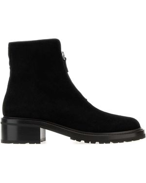The Row Suede Hike Ankle Boots - Black