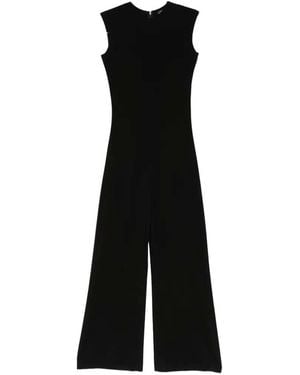 Norma Kamali Mouwloze Jumpsuit - Zwart