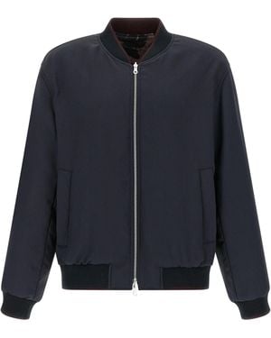 Dries Van Noten Trocknen Van Note Reversible Bomber Jacke - Blau
