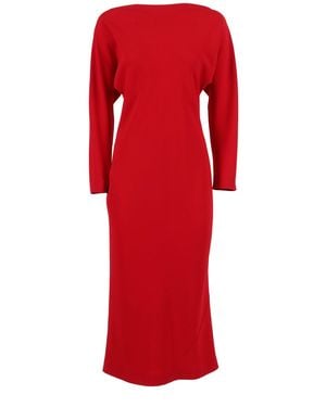 Alberta Ferretti Form-Fitting Dress With Minimalist Design - Rot