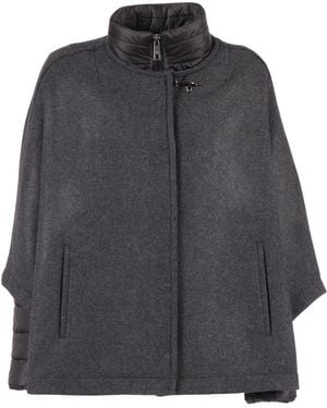 Fay Cappetta Double, Stacc. Trap. Righe - Grey