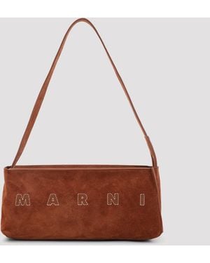 Marni Museo Hobo Pochette - Brown