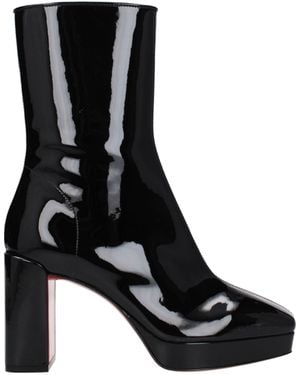Louboutin Stivali Alla Caviglia Alleo Dipinto Di Nero