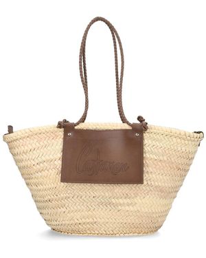 Castañer Palm Leaf Bag - Natural
