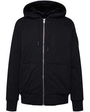 Moose Knuckles Elch Knuckles Classic Bunny 3 Jacke in schwarzer Baumwollmischung - Blau
