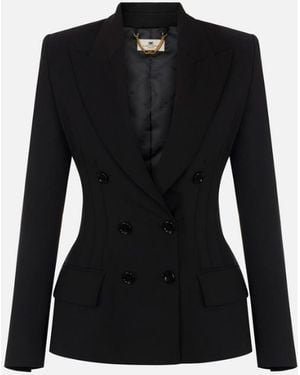 Elisabetta Franchi Jacket - Black