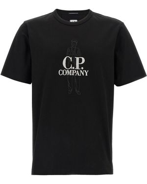 C.P. Company C.P. Firma 'British Sailor' T -Shirt - Schwarz