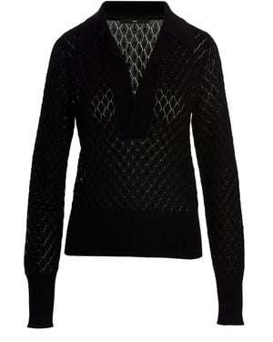 SAPIO Knit Polo Shirt - Black