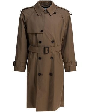 Burberry Langer Gabardine-Trenchcoat - Braun