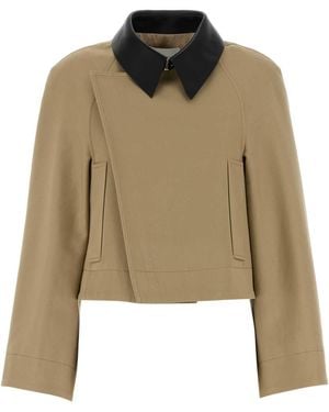Givenchy A-Line Cocoon Sleeve Jacket - Natural