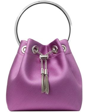 Jimmy Choo Bolso Bon Bon Mini Con Asa - Morado