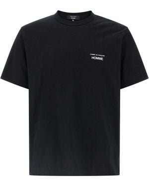 Comme Des GarÃ§ons Homme Logo T Shirt - Black