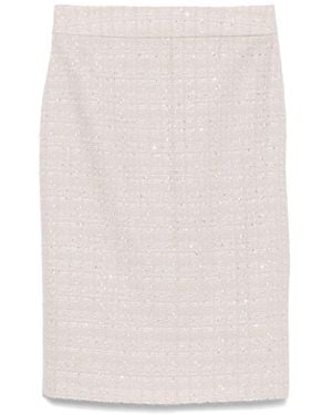 Emporio Armani Exclusive Tweed Skirt - Natural