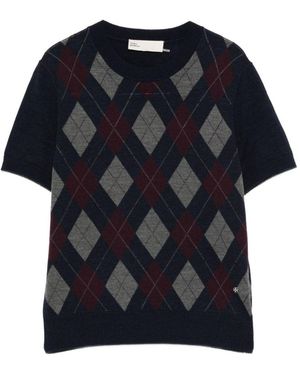 Tory Burch Wool Sweater - Blue