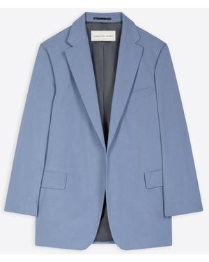 Dries Van Noten 00530-Blur 8255 W.W.Jacket Clothing - Blue