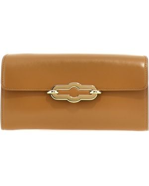 Mulberry 'pimlico' Portemonnee Op Ketting - Bruin