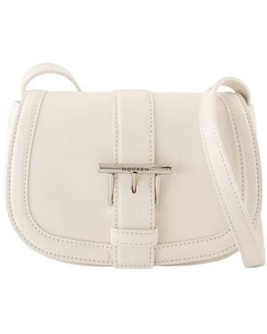 McQueen T Bar Satchel Mini -Geldbörse Alexander Mc Queen Leder Weiß
