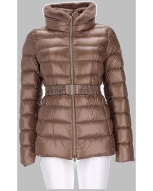Herno Dove Quilted Padded Polyamide Parka - Brown