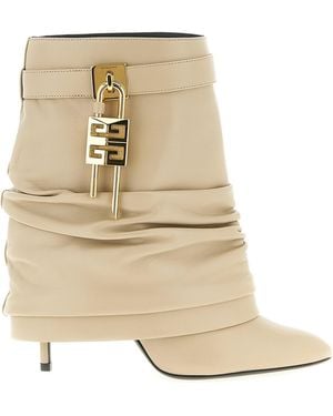 Givenchy "Shark Lock Stiletto" Stiefeletten - Natur