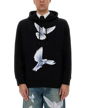 3.PARADIS Cotton Hoodie - Black