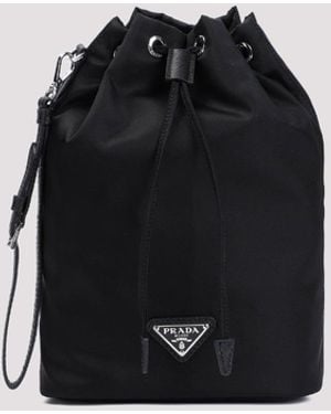 Prada Re Nylon Pouch - Zwart