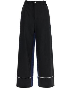 Marni Elegant Virgin Wool Trousers - Black