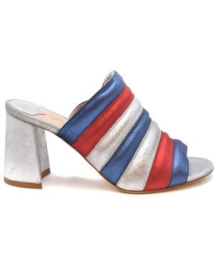 Polly Plume Sandalias Plata - Blanco