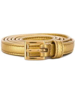 Prada Cinturón Oro 1 Cm Napa - Metálico