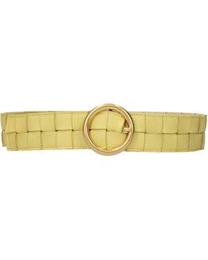 Bottega Veneta Belt Leather - Yellow