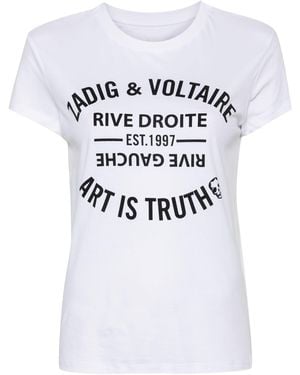 【関税込み】Walk Ico Blason Eco T-Shirt - Zadig & Voltaire - Zadig & Voltaire Walk Ico Blason Tee in Green | Lyst