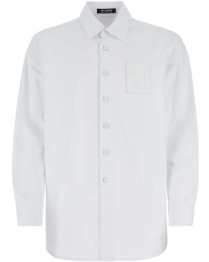 Raf Simons White Denim Shirt - Wit