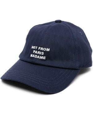 Drole de Monsieur La Casquette Slogan - Blu