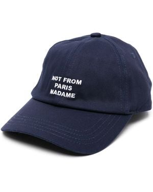 Drole de Monsieur La Casquette Slogan - Blue