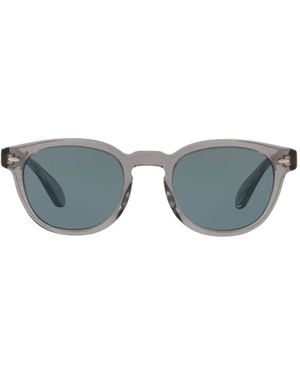 Oliver Peoples Sonnenbrille Ov5036 S 1132 R8 Sheldrake Grey Workman/Indigo Men Photochromic - Grau