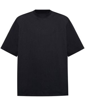 The Attico Logo Cotton T Shirt - Black