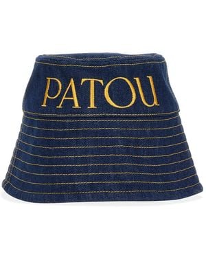 Patou Logo Bucket Hat Cotton - Blue