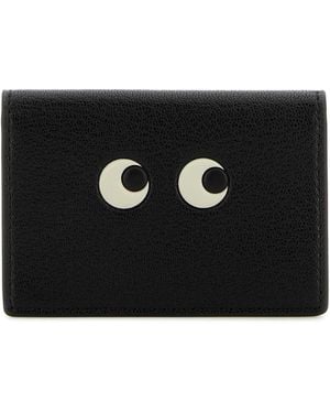 Anya Hindmarch Leather Card Holder - Black