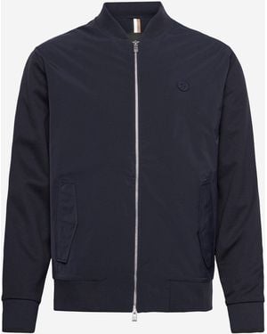 BOSS Sudadera De Algodón Con Logo - Azul