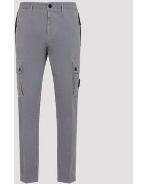 Stone Island Cotton Trousers - Grey