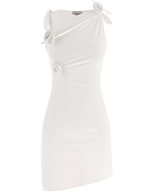 Coperni 'asymmetrische Bloemen'-jurk - Wit