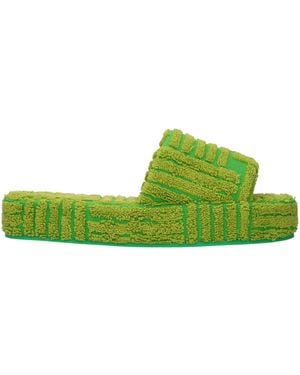 Bottega Veneta Fabric Slippers And Clogs/Parakeet - Green