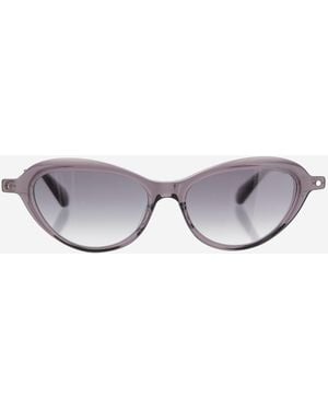 Carven Oval Acetate Sunglasses - Gray
